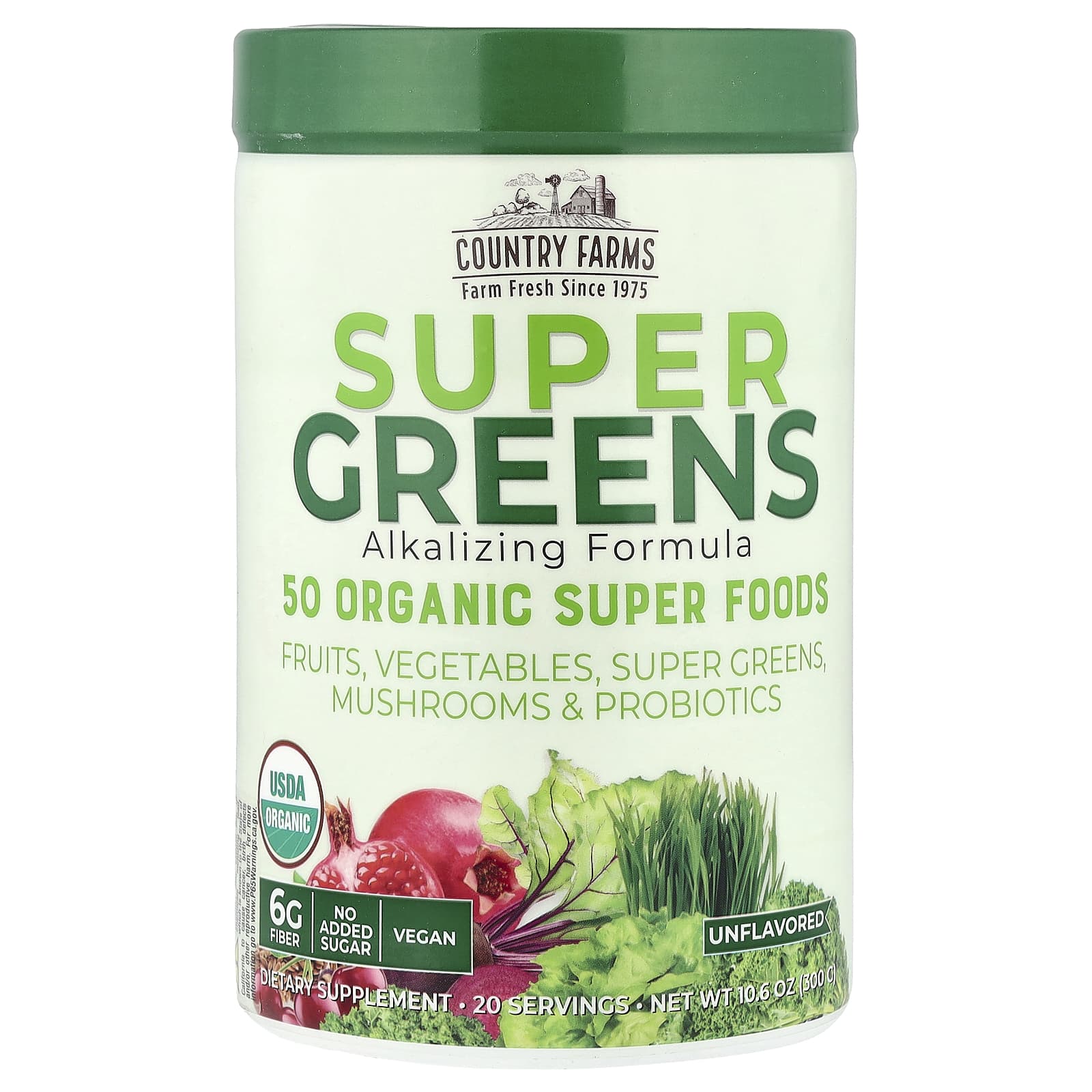 Country Farms Super Greens alcalinizante - 300 g