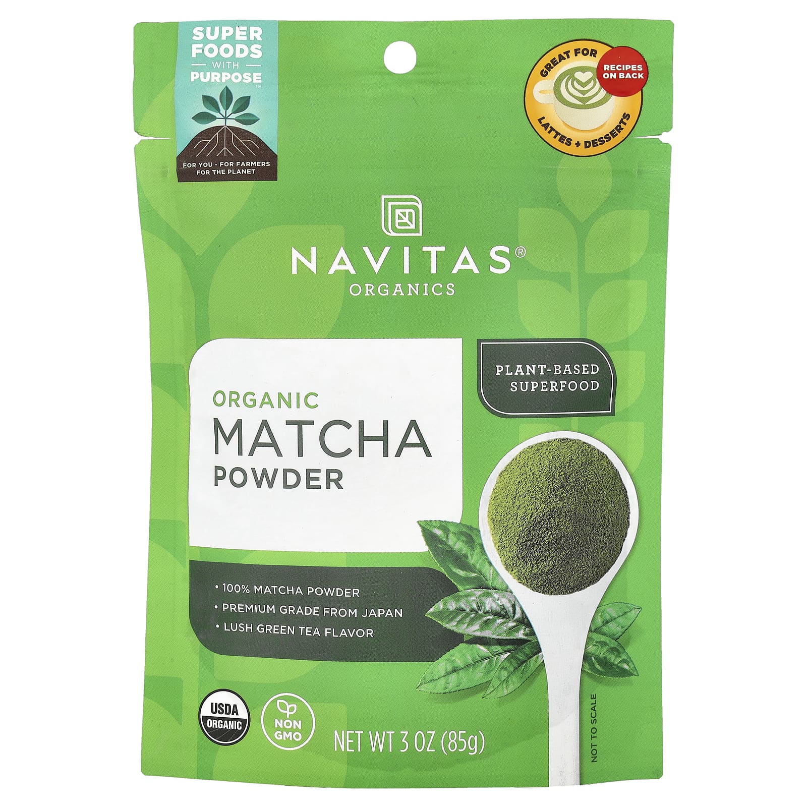 Navitas Organics Matcha organico en polvo - 85 g